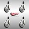 Service Caster 5 Inch 316SS Thermoplastic Rubber Swivel 1-1/2 Inch Stem Caster Set Brake SCC SCC-SS316EX20S514-TPRB-TLB-112-4 - alternate 4
